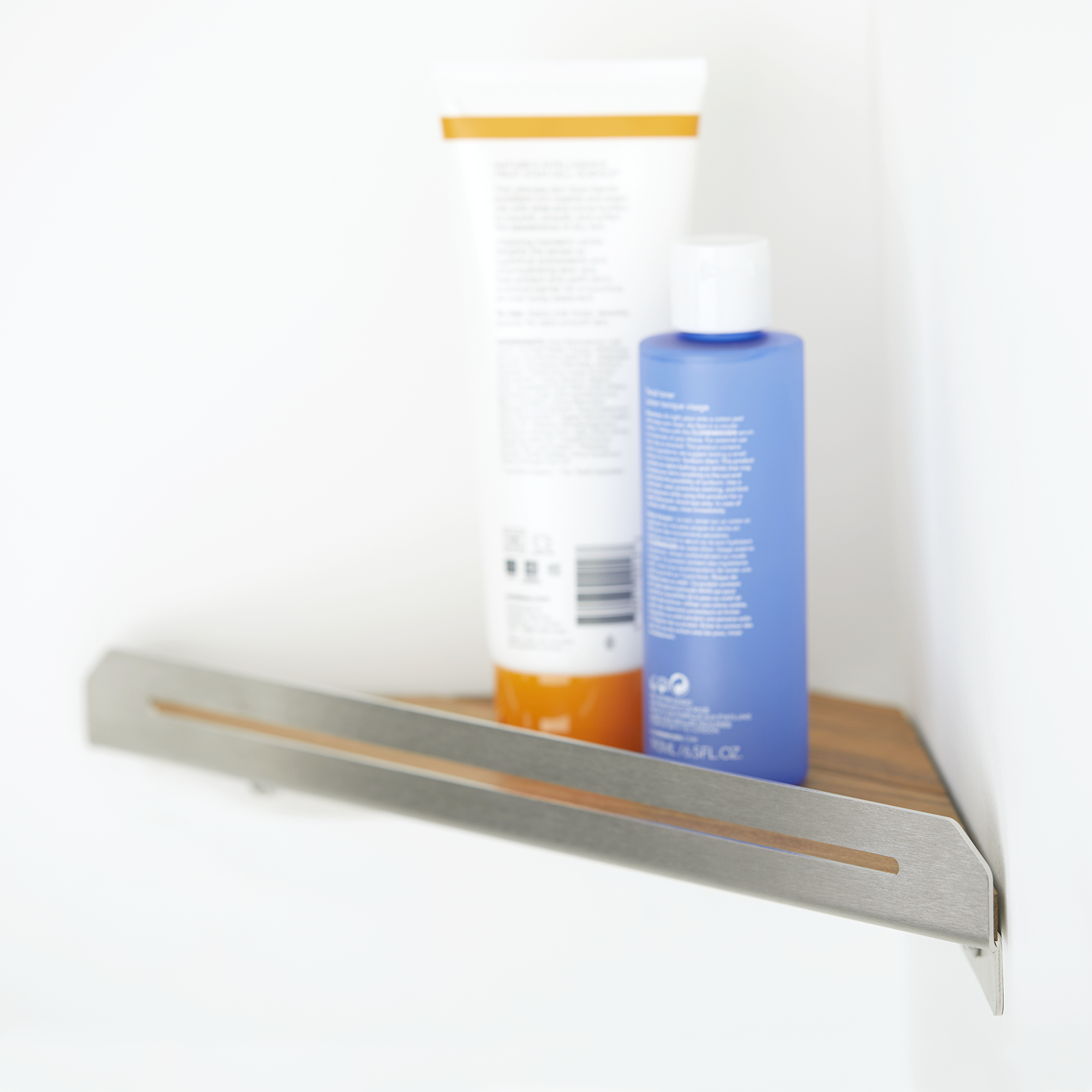 Floating Rectangular Shower Shelf with Rail - Seachrome