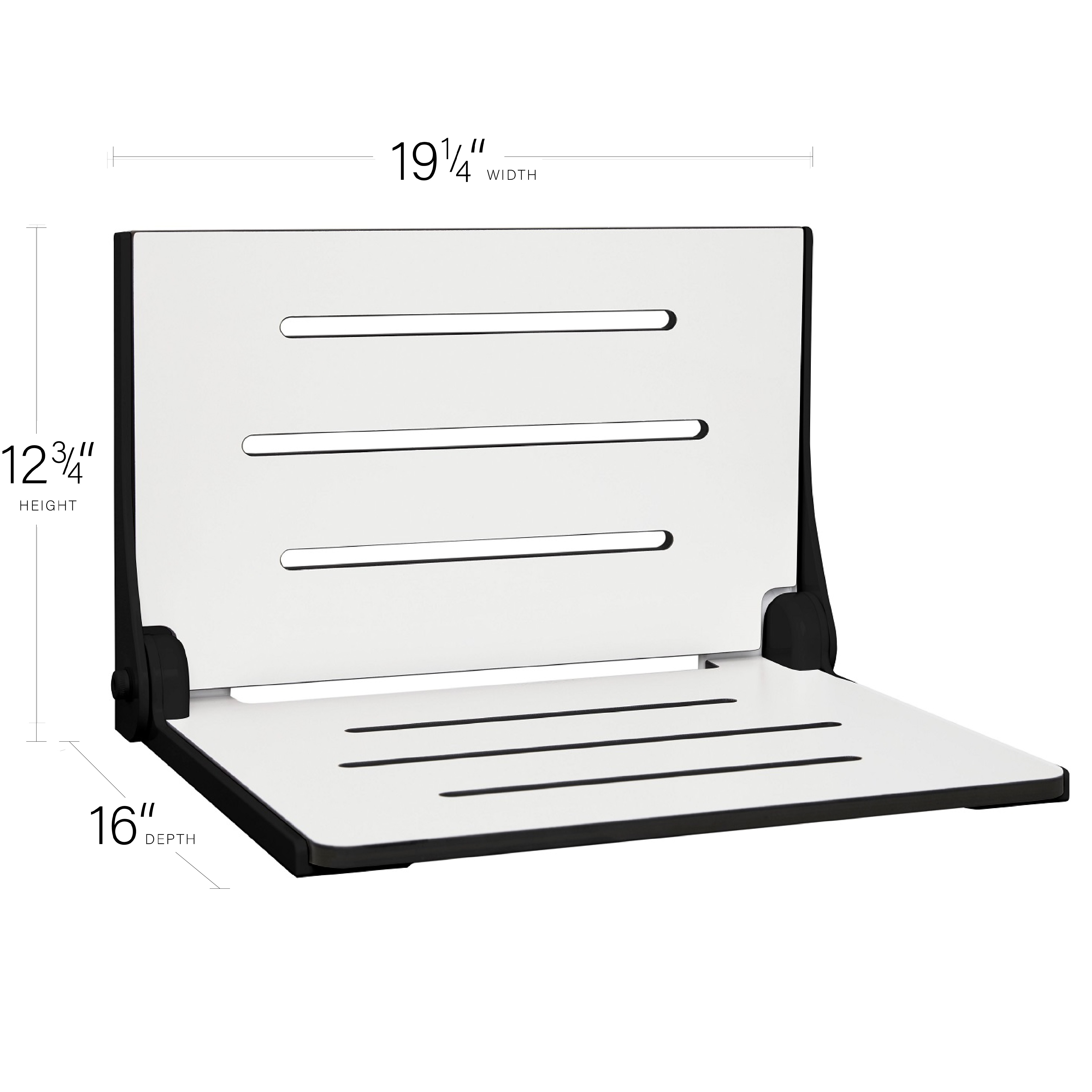 Shower best sale bench white